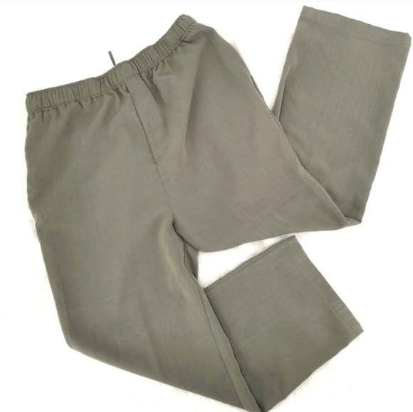 Chereskin Sport Vtg Top and Bottom Silk Green Set - Picture 4 of 10